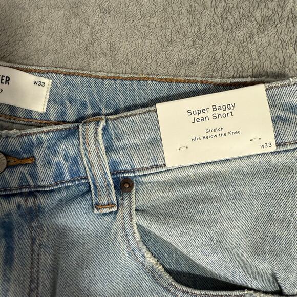 Hollister Mens Super Baggy Jean Short, 33 - Picture 5 of 6